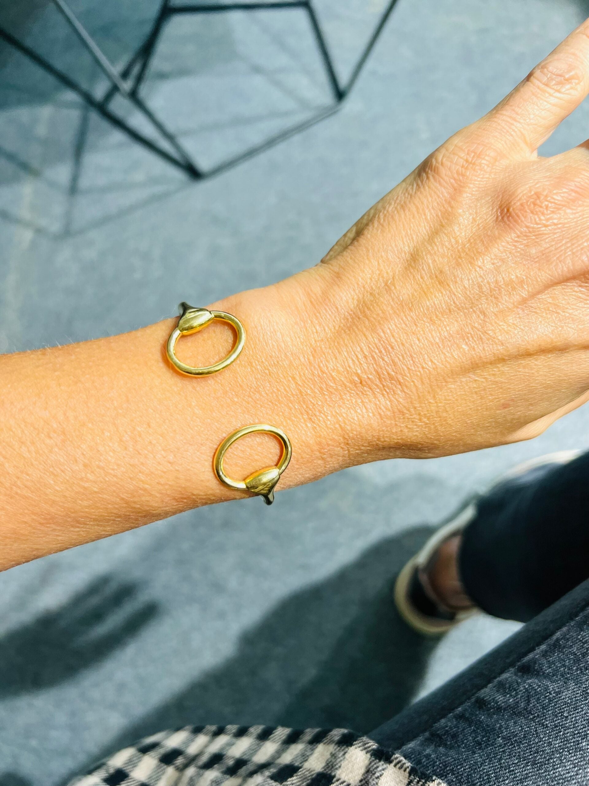 Hermès bracelet "Nausicaa" vintage en or jaune 18K