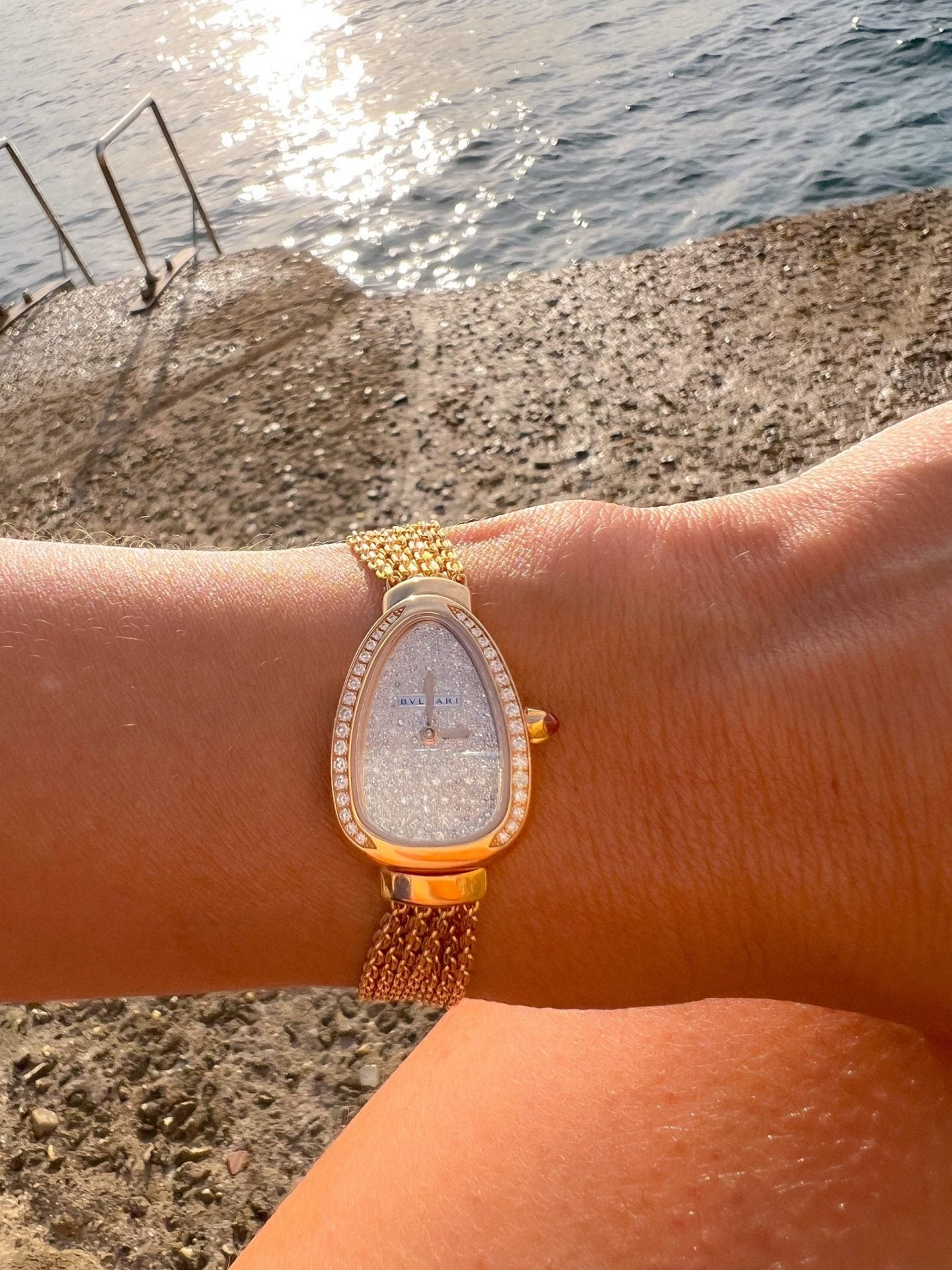 Bvlgari Serpenti collection watch in rose gold
