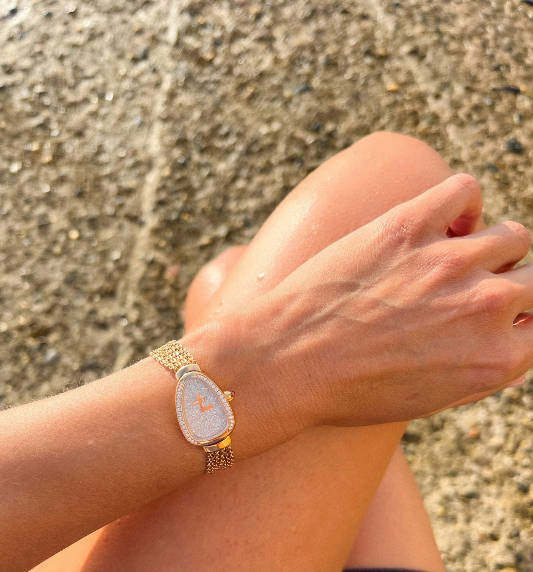 Bvlgari Serpenti collection watch in rose gold