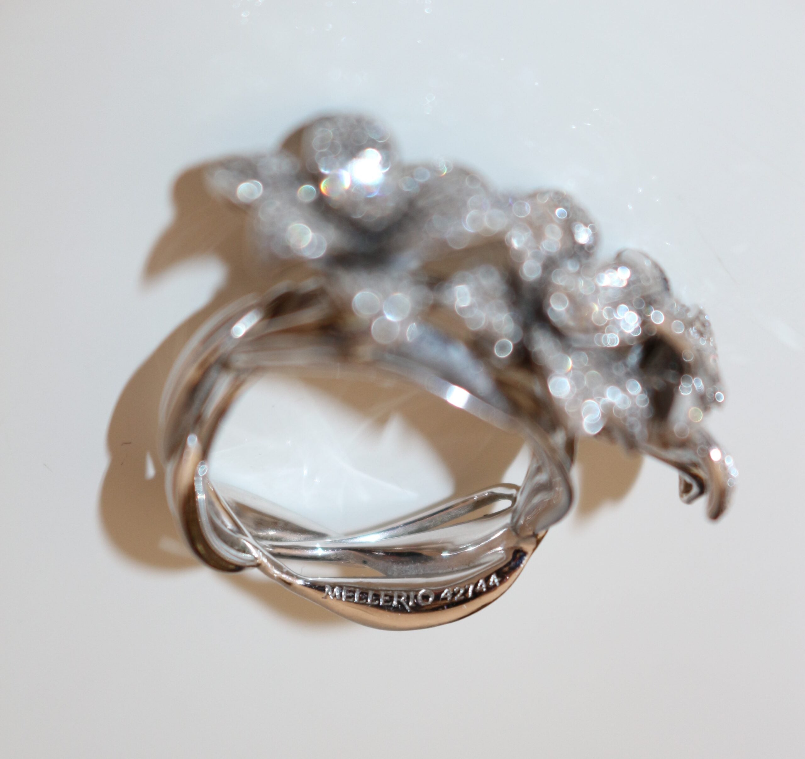 Mellerio Bague vintage trois fleurs collection Médicis