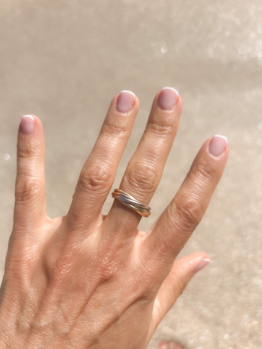 Bague Alliance Trinity 7 anneaux de la maison Cartier - Maison Eloe