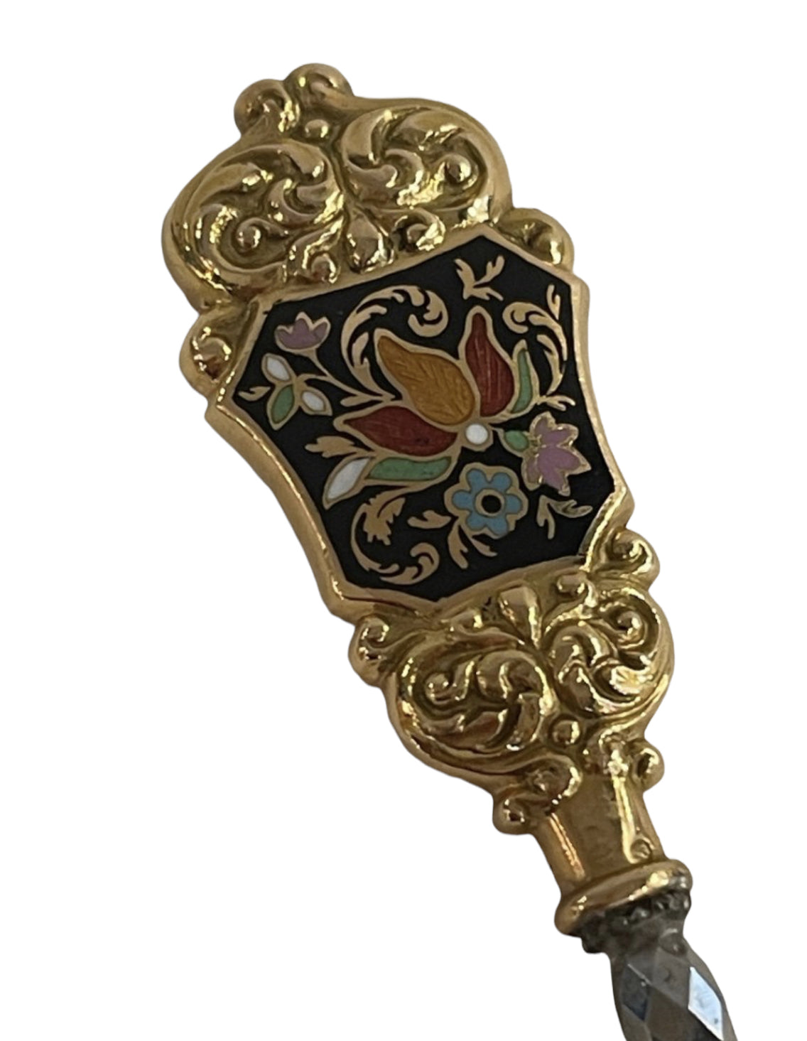 Charles X period gold and enamel embroidery kit