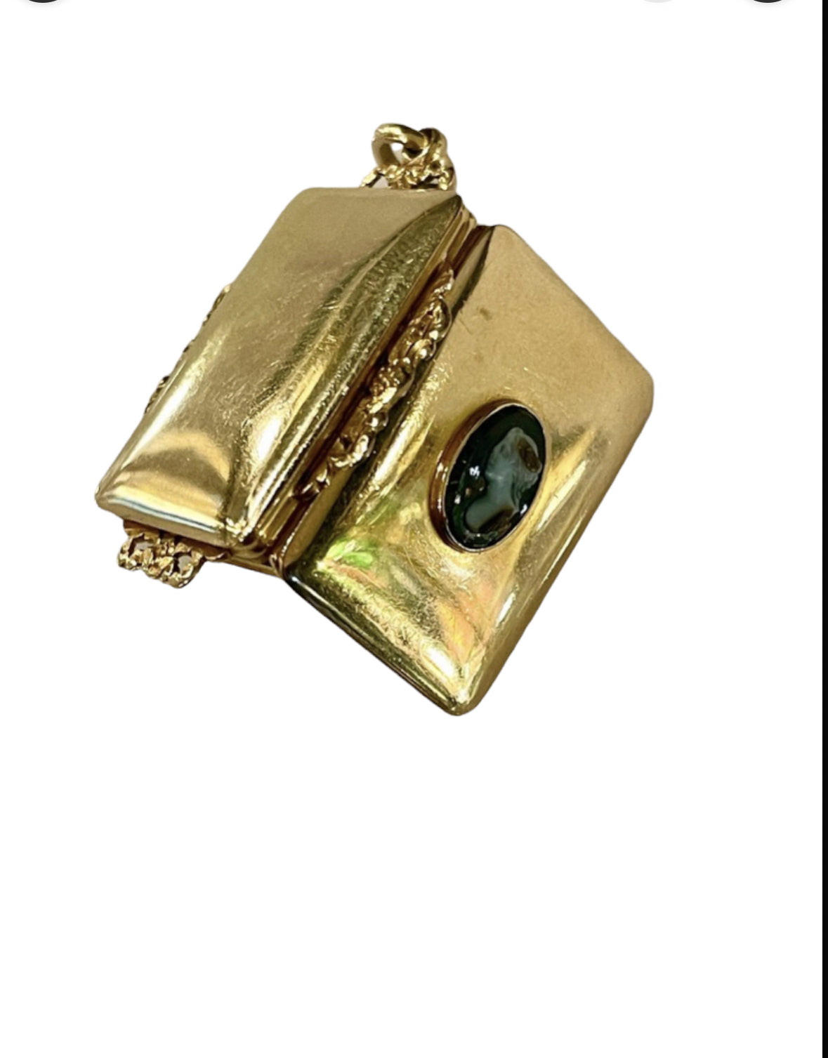 pendentif vinaigrette en or et camée