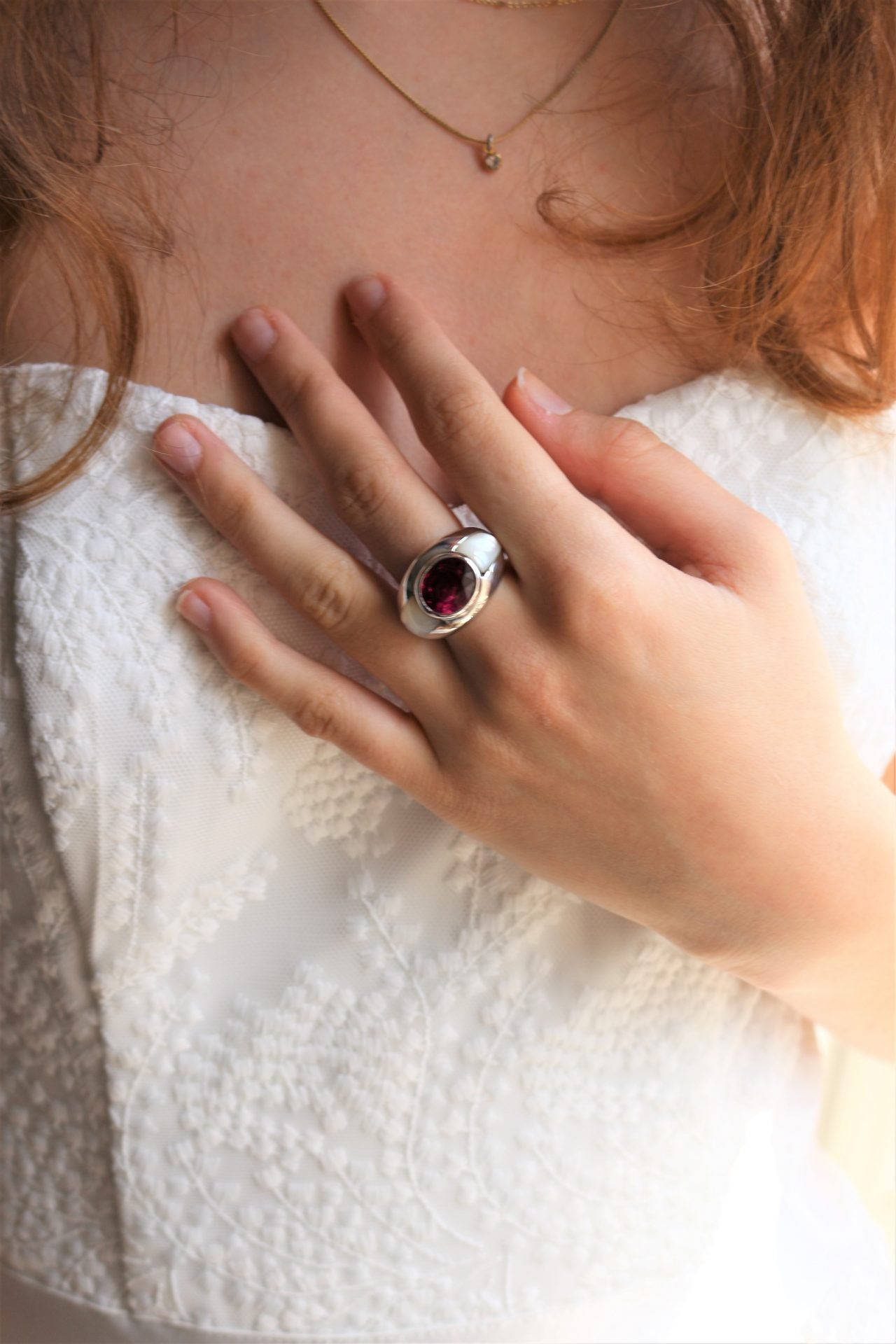 MAUBOUSSIN rubellite ring