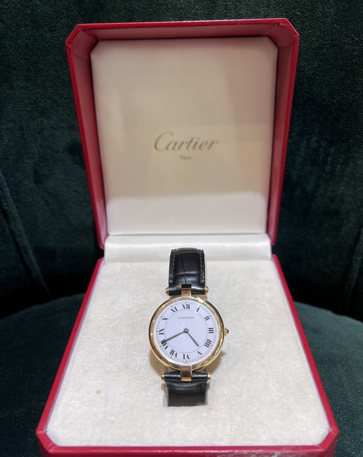 Cartier "Vendôme" model watch in yellow gold