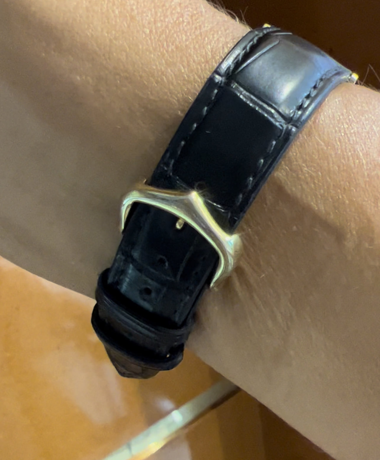 Cartier "Vendôme" model watch in yellow gold