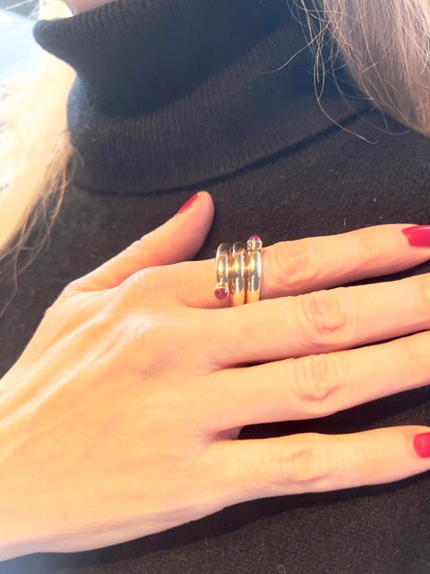 une Bague Jean Schlumberger pour Tiffany & Co en or jaune et rubis