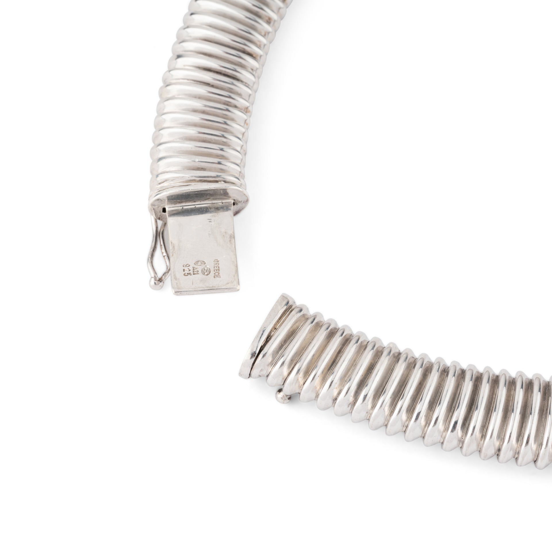 Lalaounis, Tubogas Necklace Silver and vintage gold