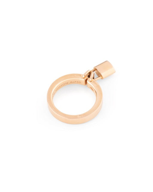 Louis Vuitton "Padlock" ring in 18k yellow gold