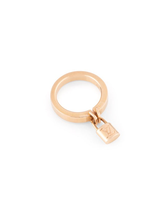 Louis Vuitton "Padlock" ring in 18k yellow gold