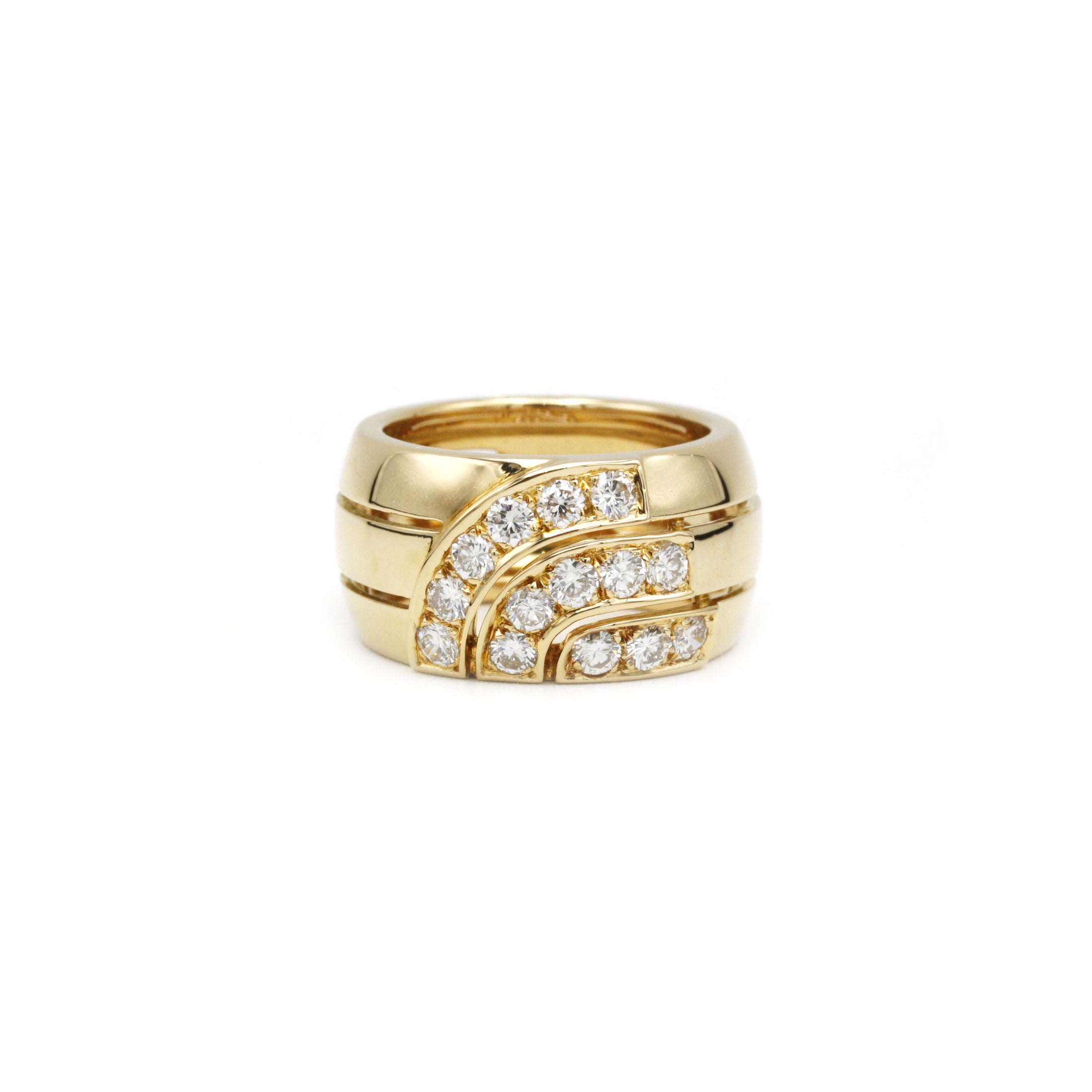 Cartier, Vintage “Up & Up” Ring, Gold and Diamonds