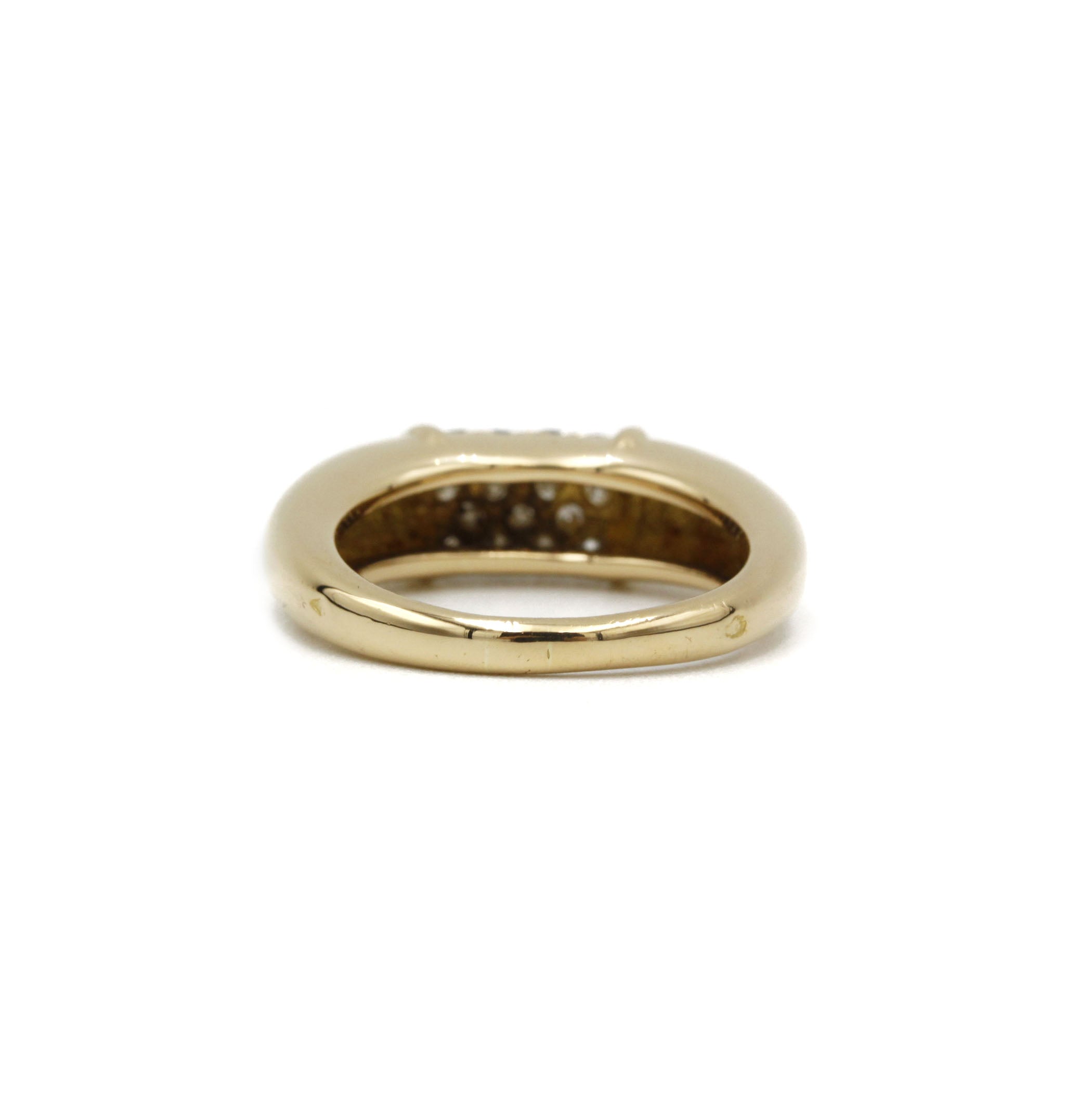 Van Cleef & Arpels, "Philippine" ring in yellow gold and diamonds