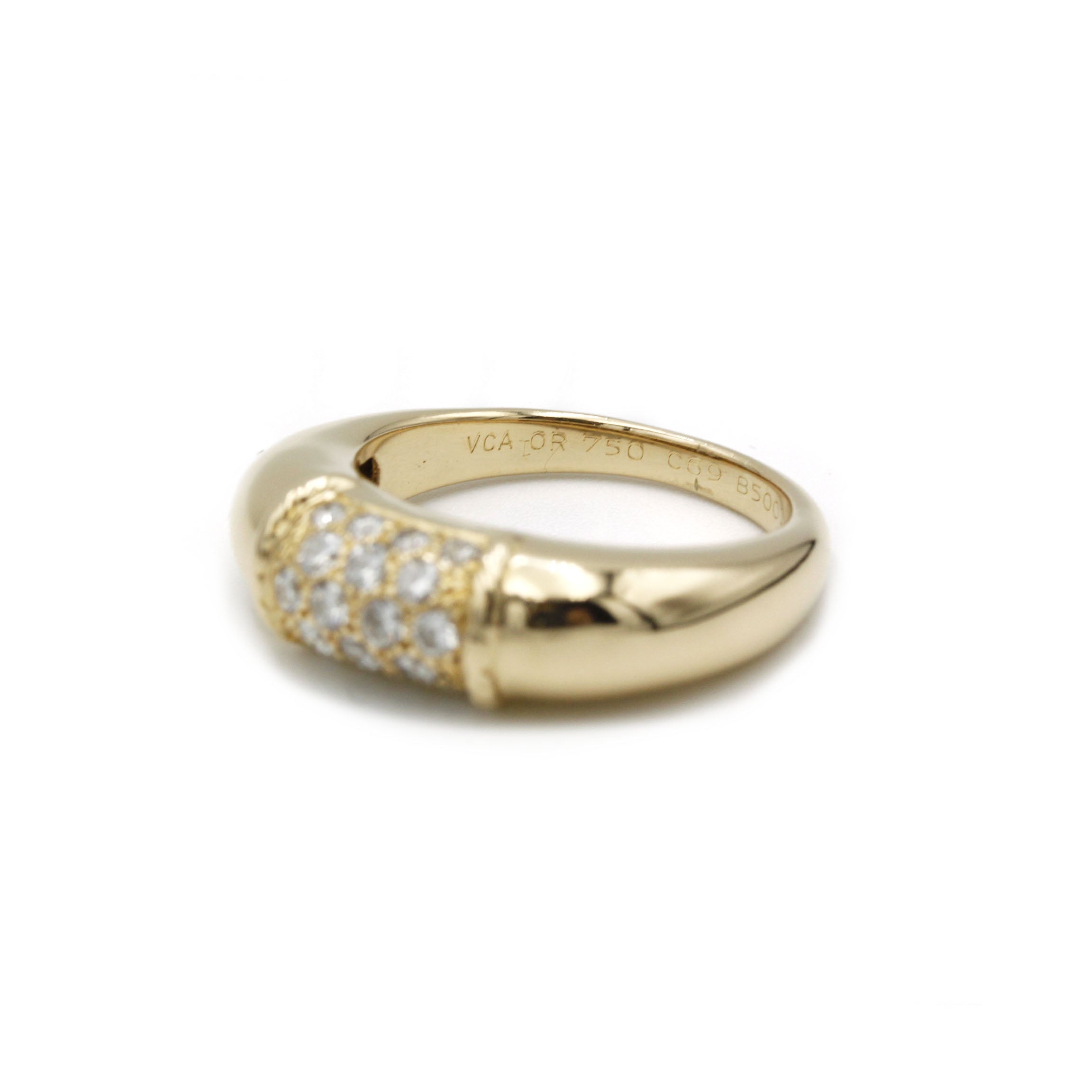 Van Cleef & Arpels, "Philippine" ring in yellow gold and diamonds