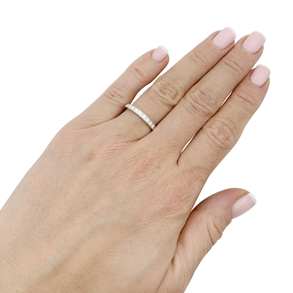 Alliance Boucheron "Beloved" platine, diamants.