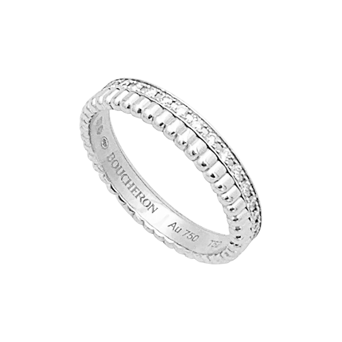 Alliance Boucheron "Quatre Radiant Edition" or blanc et diamants. - Maison Eloe
