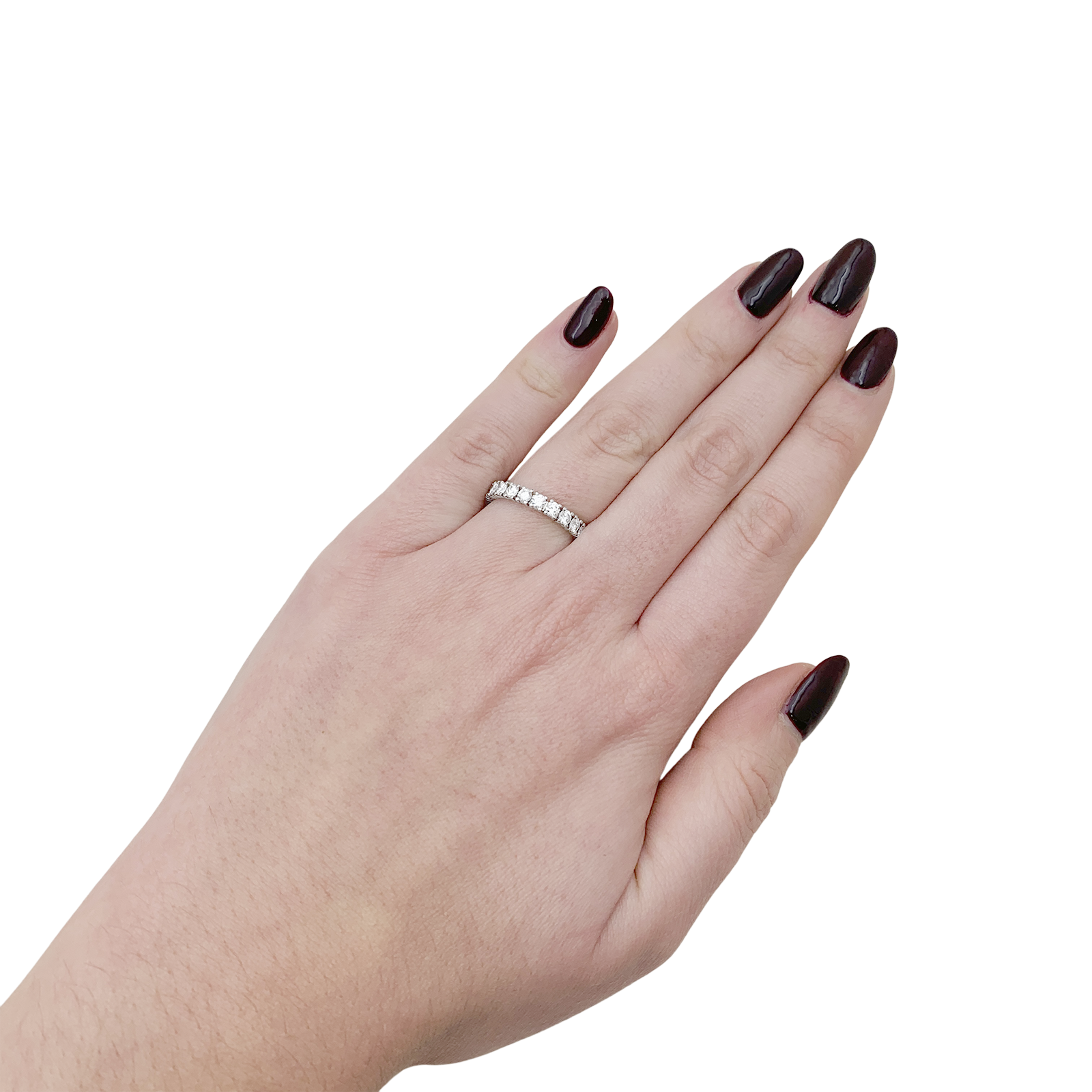Alliance Cartier, "Etincelle", platine diamants.