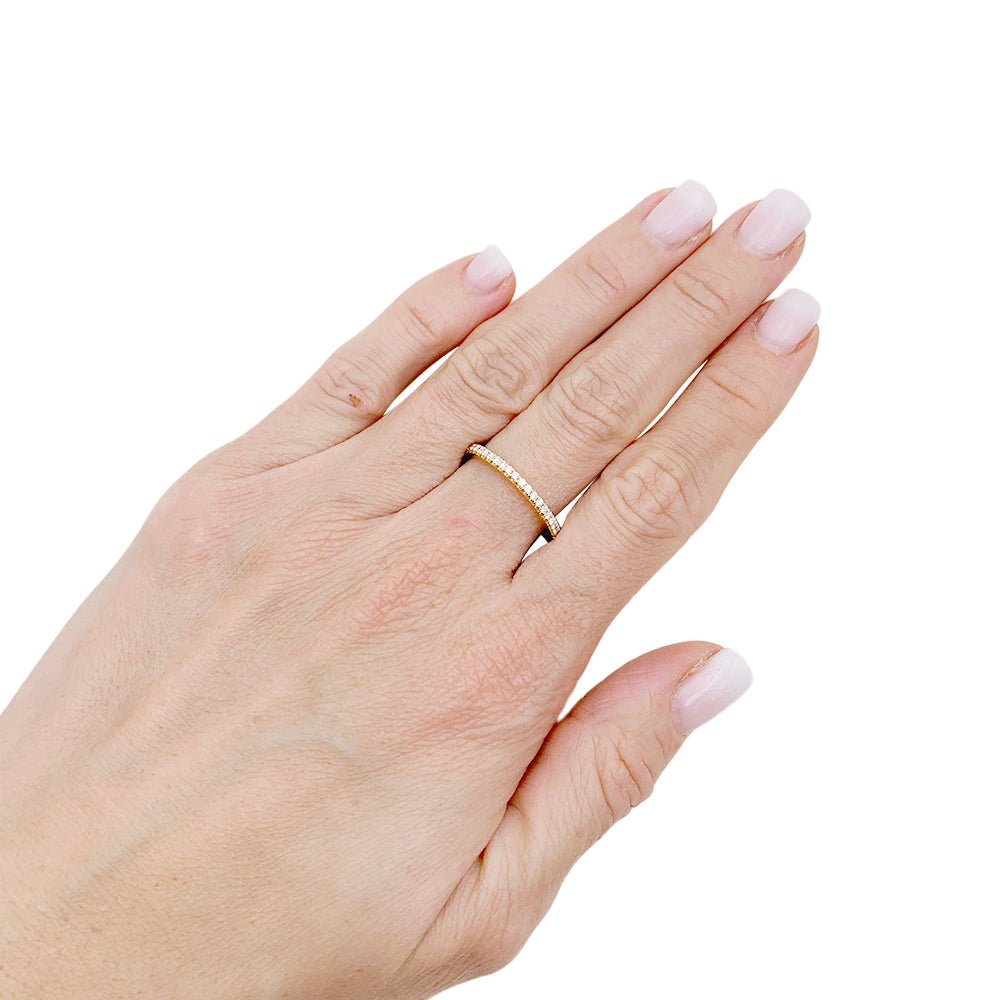 Alliance Tiffany&Co, "Soleste", or jaune, diamants. - Maison Eloe