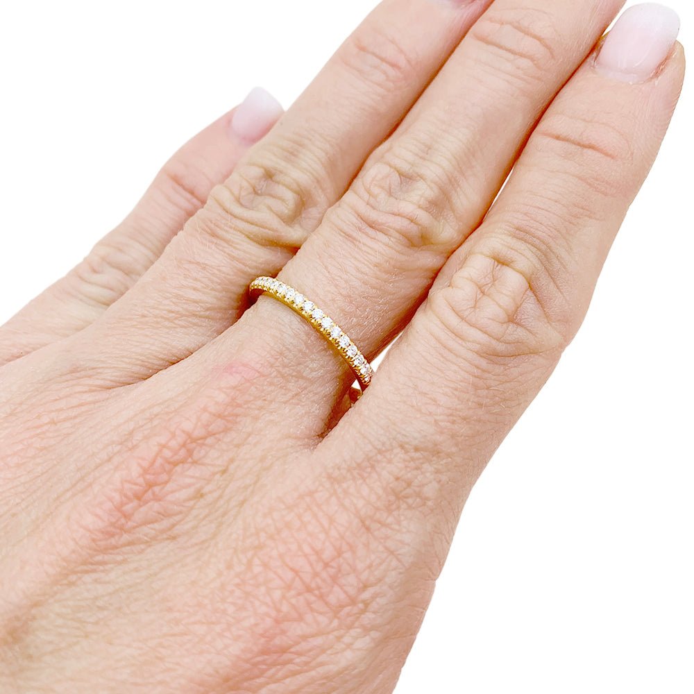 Alliance Tiffany&Co, "Soleste", or jaune, diamants. - Maison Eloe