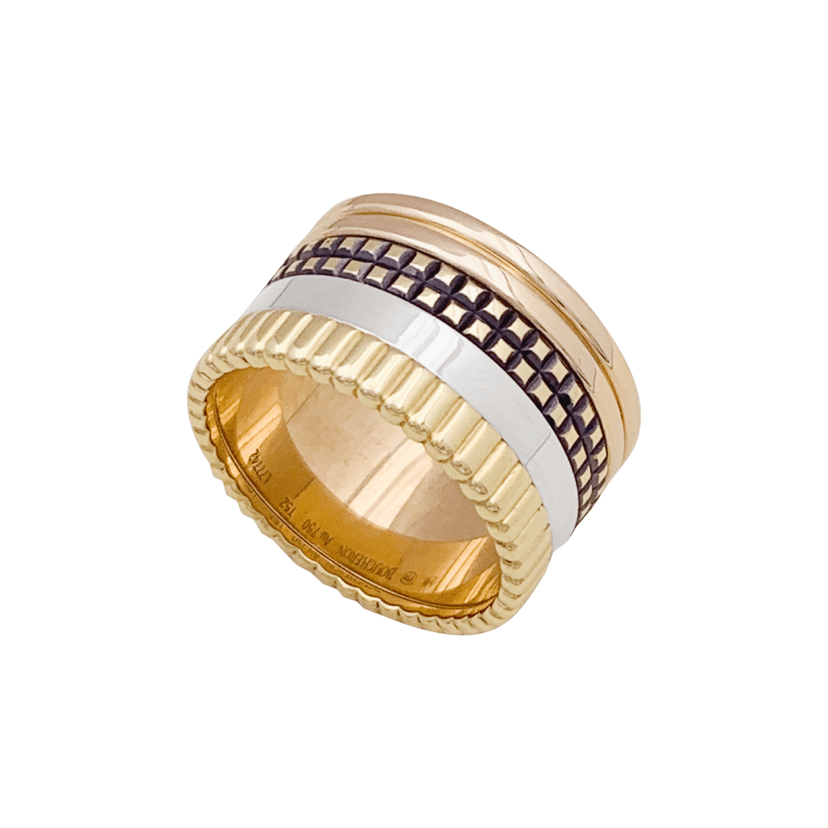 Bague Boucheron "Quatre Classique Large" trois ors. - Maison Eloe
