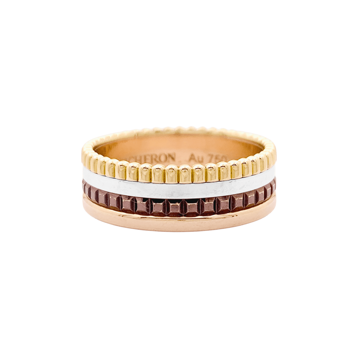 Bague Boucheron, "Quatre Classique Small", 3 ors, PVD. - Maison Eloe