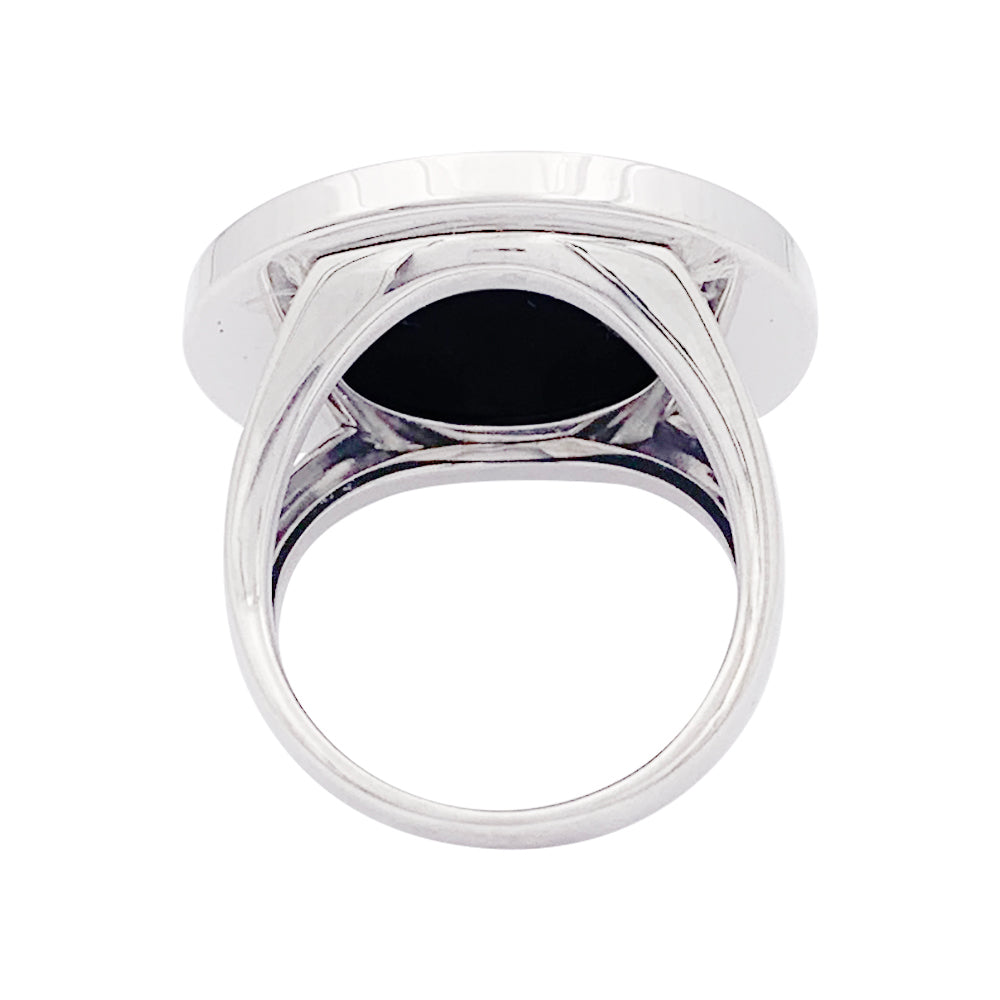 Bague Bulgari "Bulgari Bulgari" or blanc, onyx.