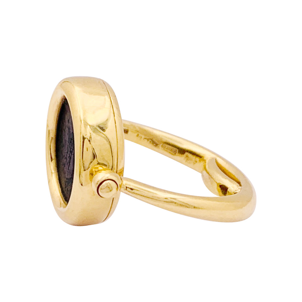 Bague Bulgari, "Monete", or jaune, pièce antique.