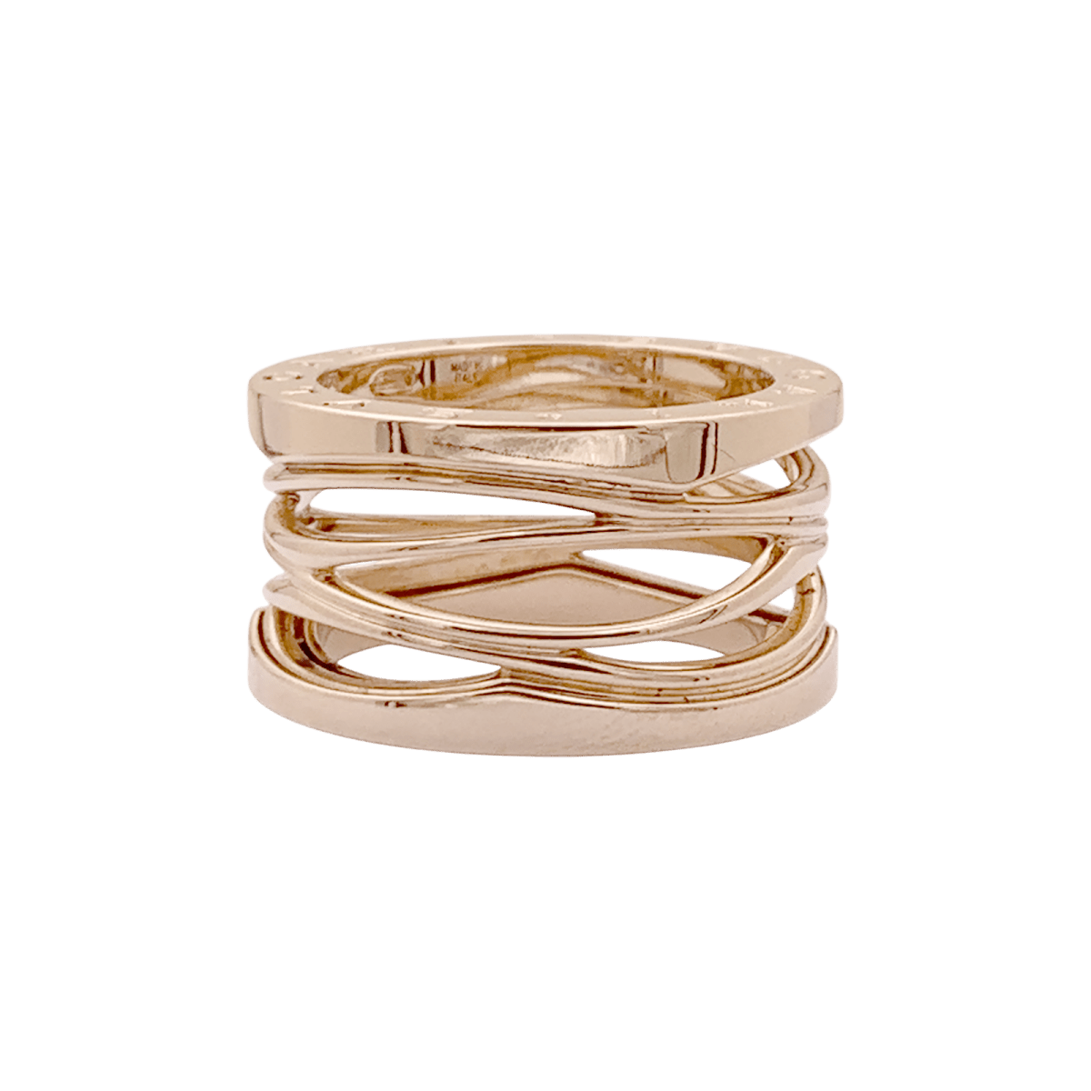 Bague Bulgari “B.Zero1 Zaha Hadid" en or rose. - Maison Eloe
