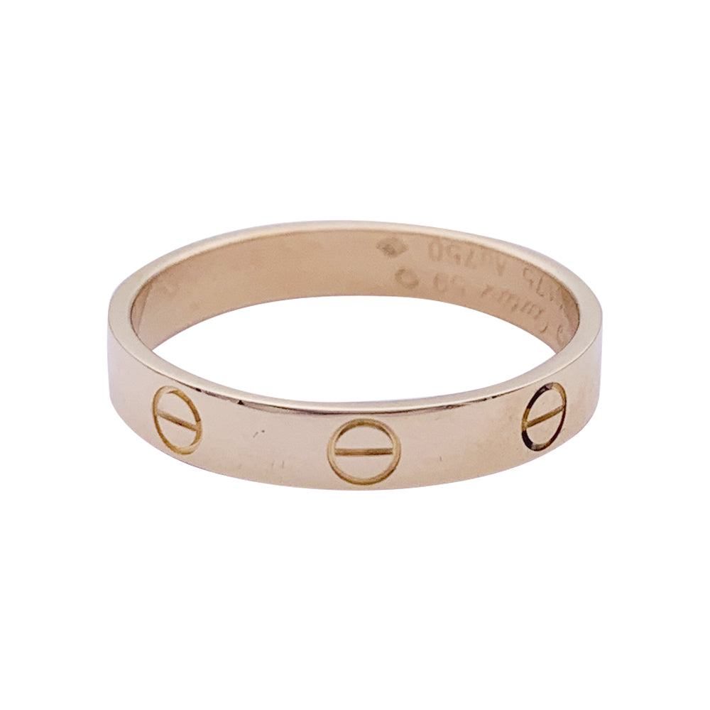Bague Cartier, "Alliance Love", or rose.
