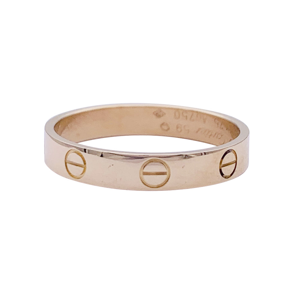 Bague Cartier, "Alliance Love", or rose.