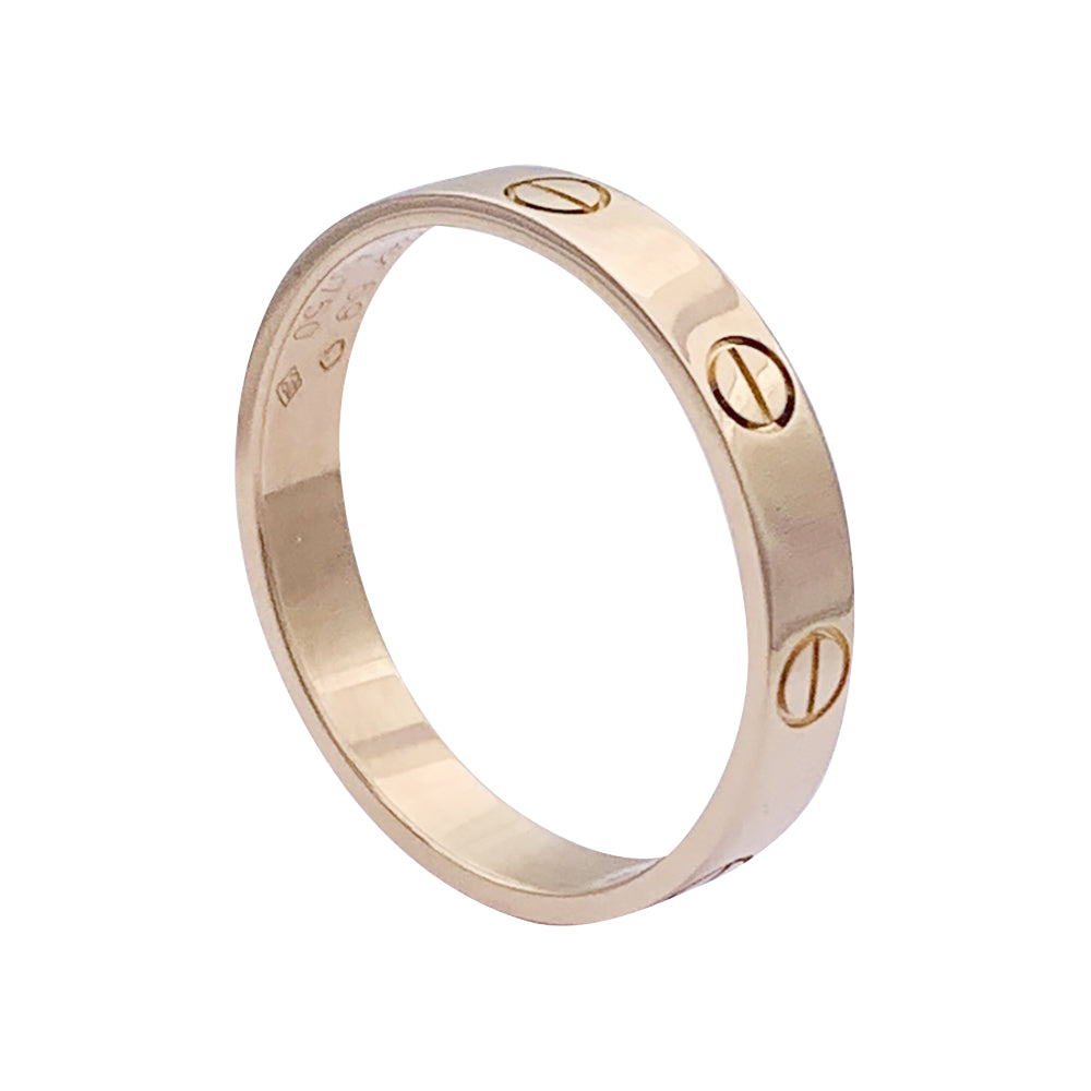 Bague Cartier, "Alliance Love", or rose.