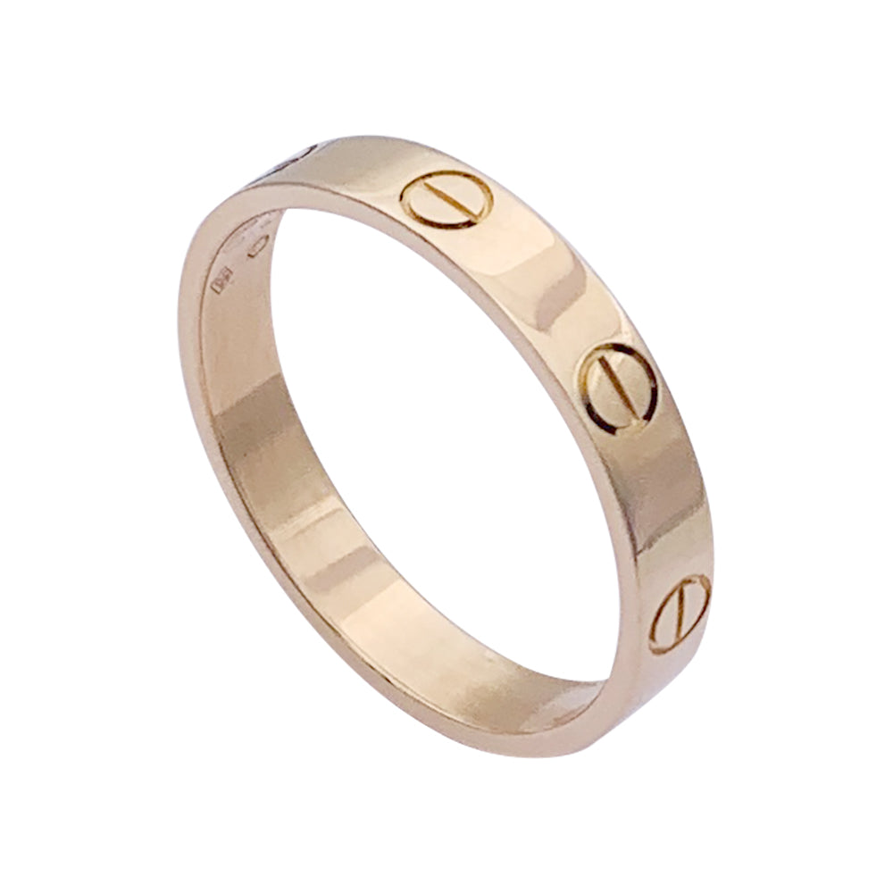 Bague Cartier, "Alliance Love", or rose.