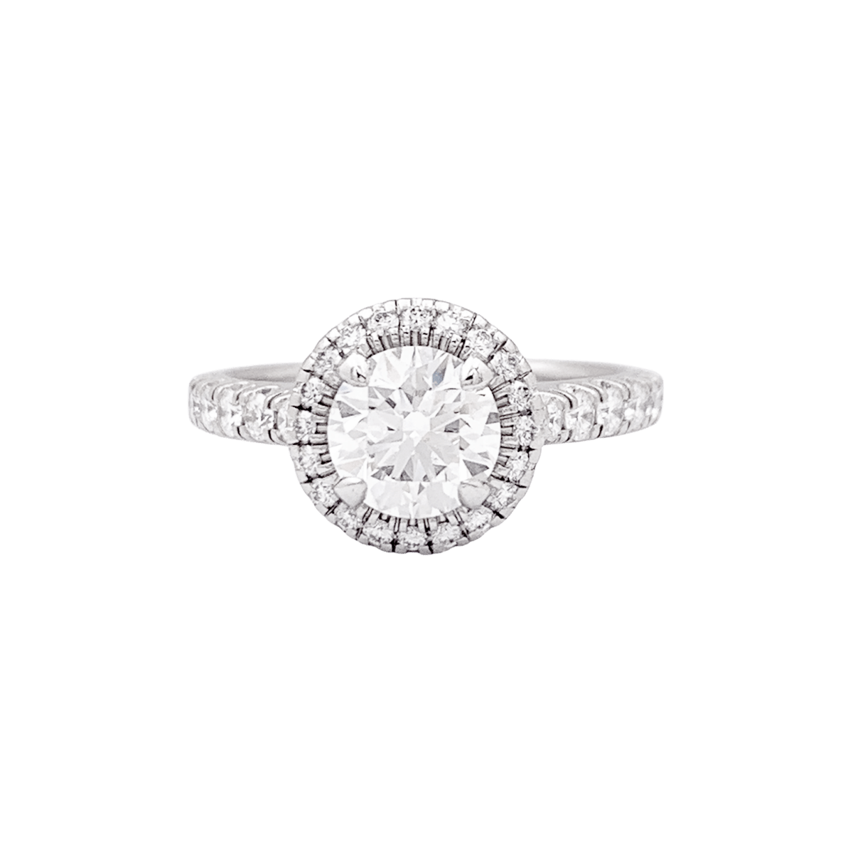 Bague Cartier "Destinée" en platine, diamant 1.06 carat. - Maison Eloe