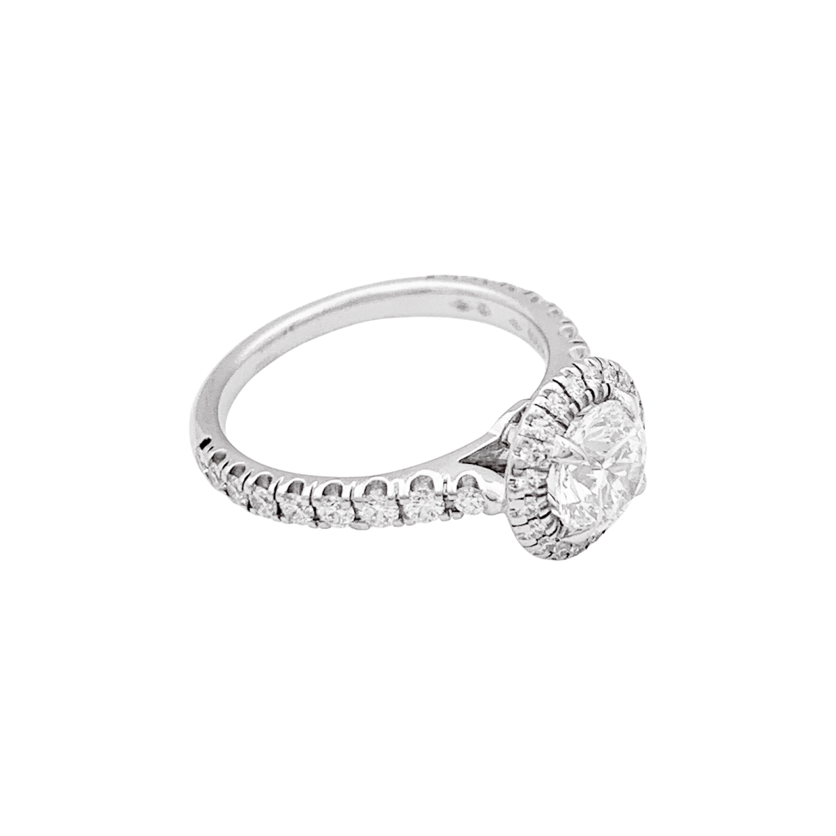 Bague Cartier "Destinée" en platine, diamant 1.06 carat. - Maison Eloe