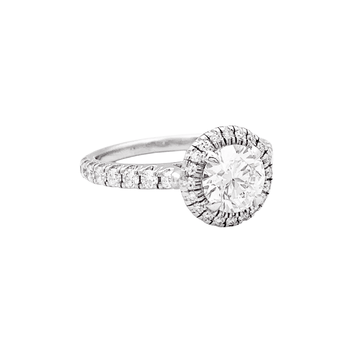 Bague Cartier "Destinée" en platine, diamant 1.06 carat. - Maison Eloe