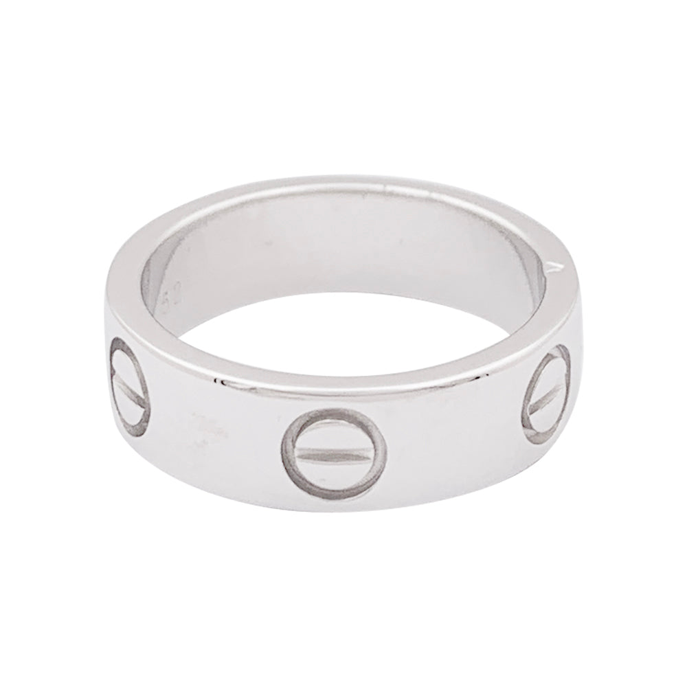 Bague Cartier "Love" or blanc.