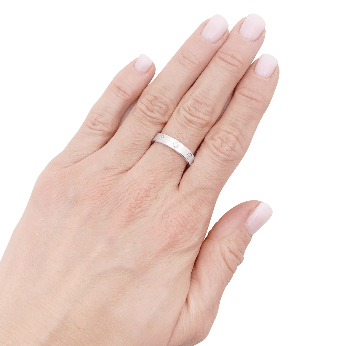 Bague Cartier "Love" or blanc, diamant. - Maison Eloe