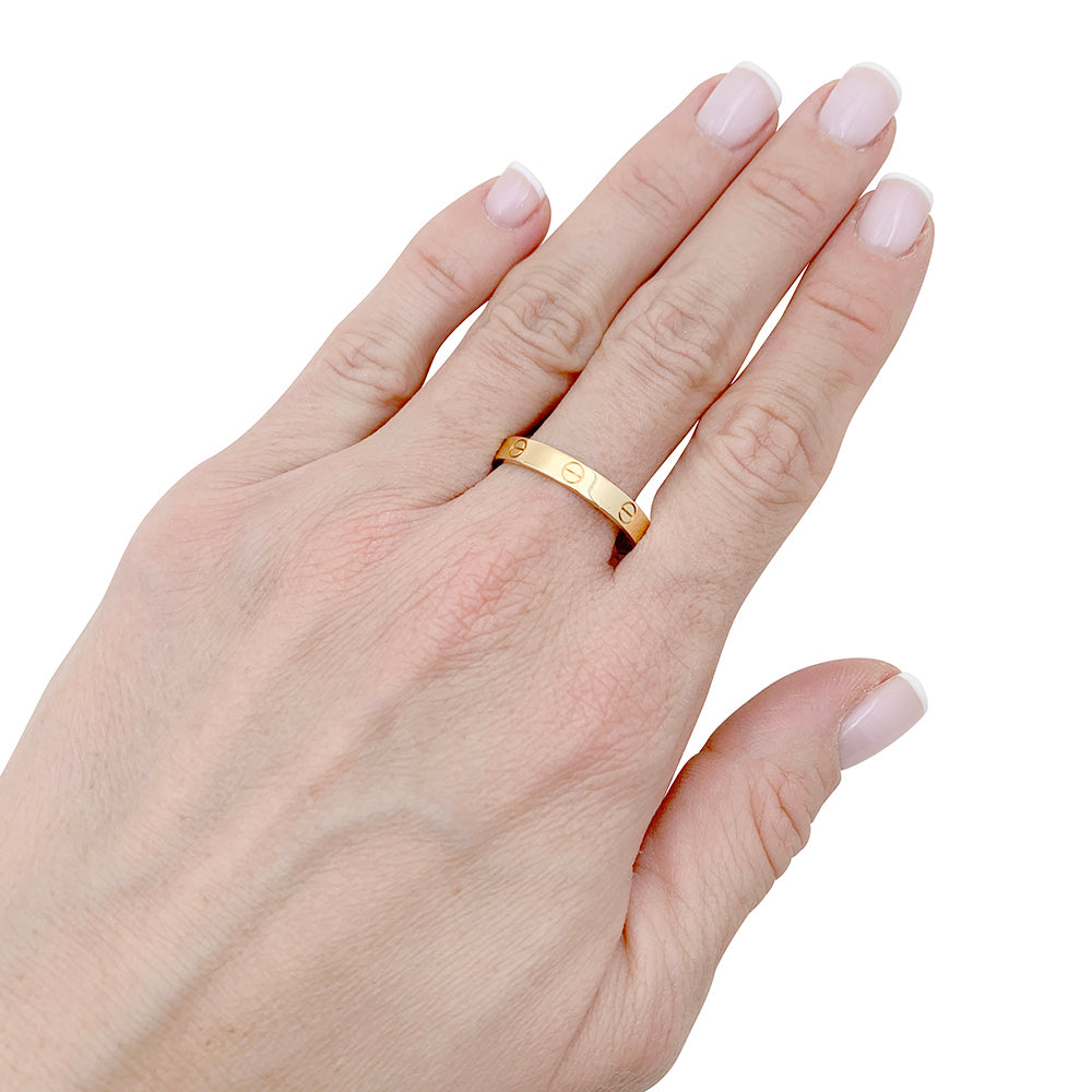 Bague Cartier "Love" or jaune.