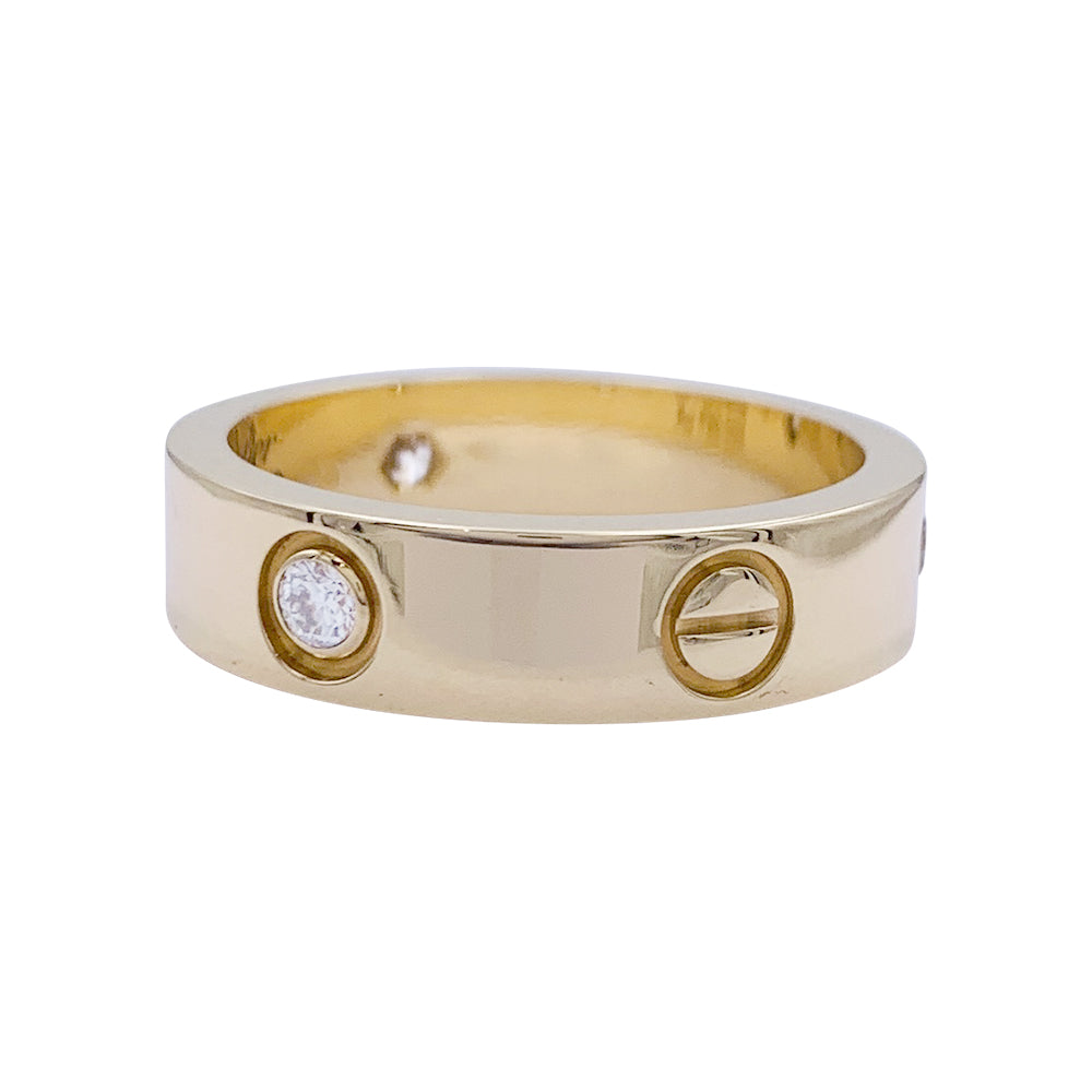 Bague Cartier, "Love", or jaune, diamants.