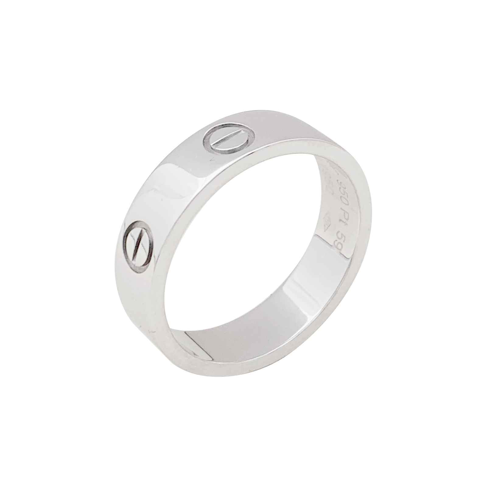 Bague Cartier "Love" platine.