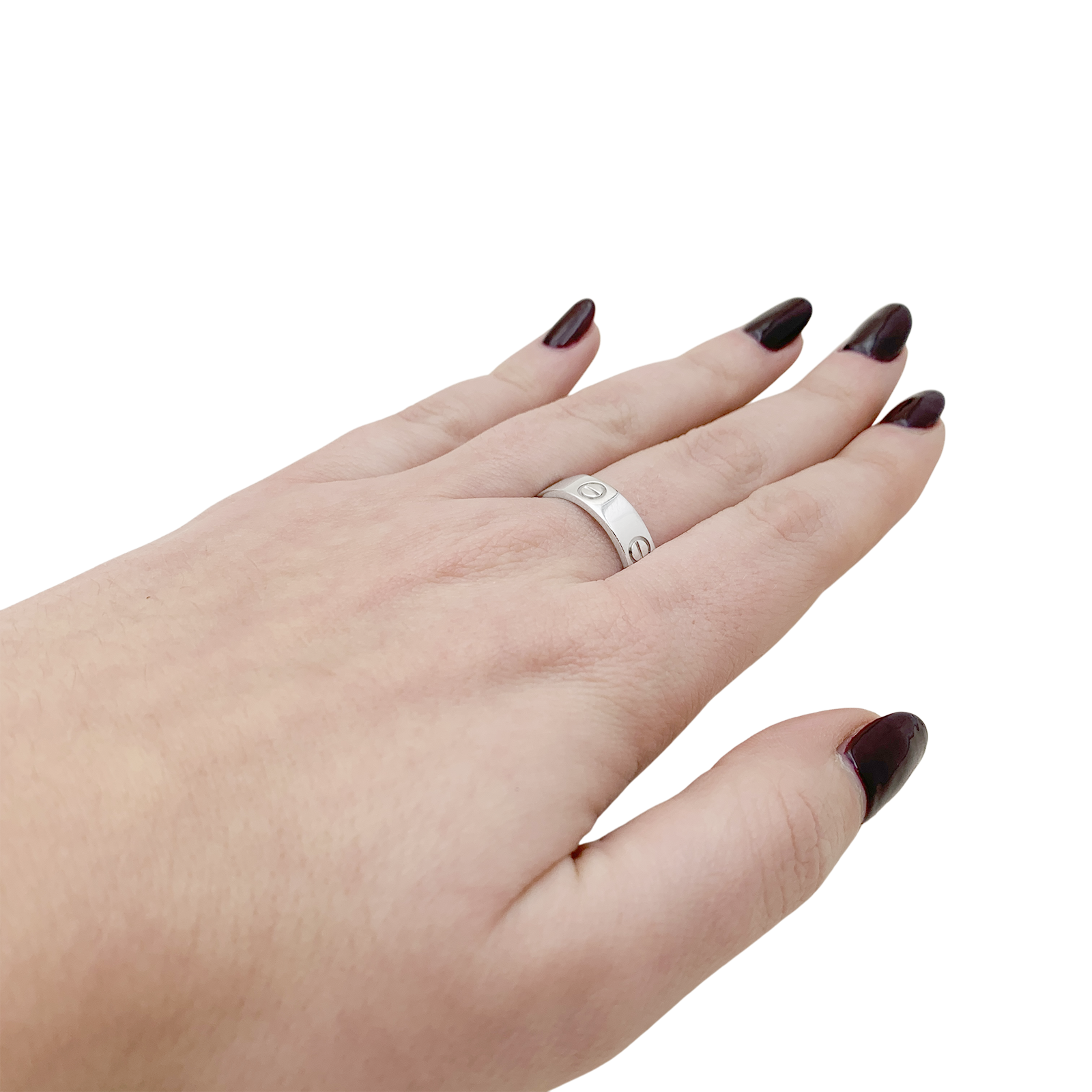 Bague Cartier "Love" platine.