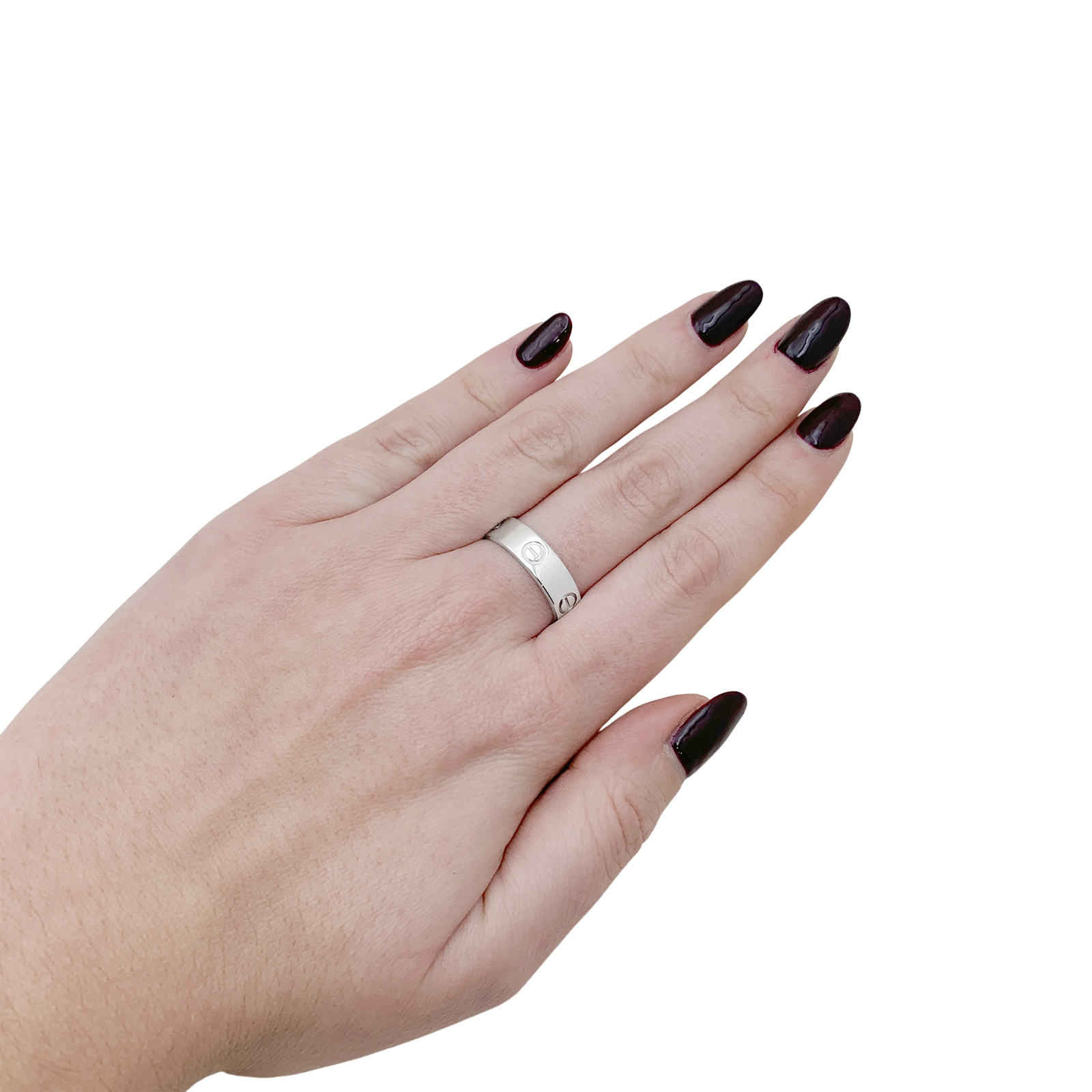 Bague Cartier "Love" platine.