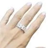 Bague Cartier, "Maille Panthère 3 Rangs Demi Pavé", or blanc, diamants.