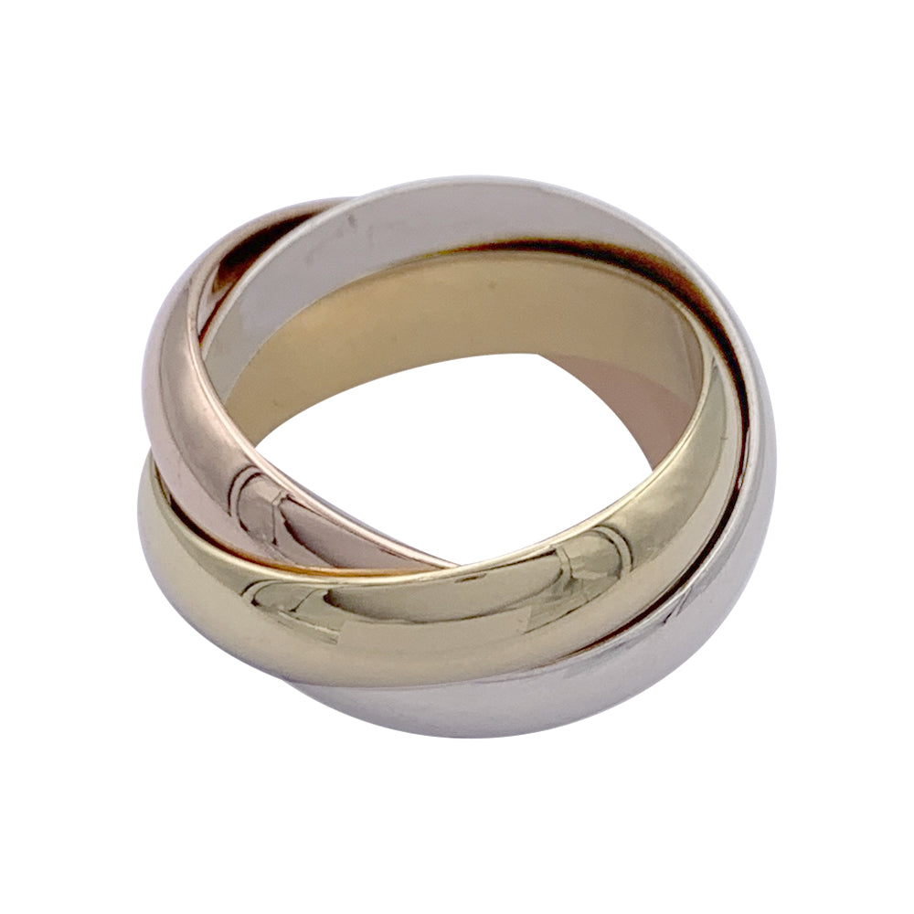 Bague Cartier "Trinity" 3 ors, grand modèle.