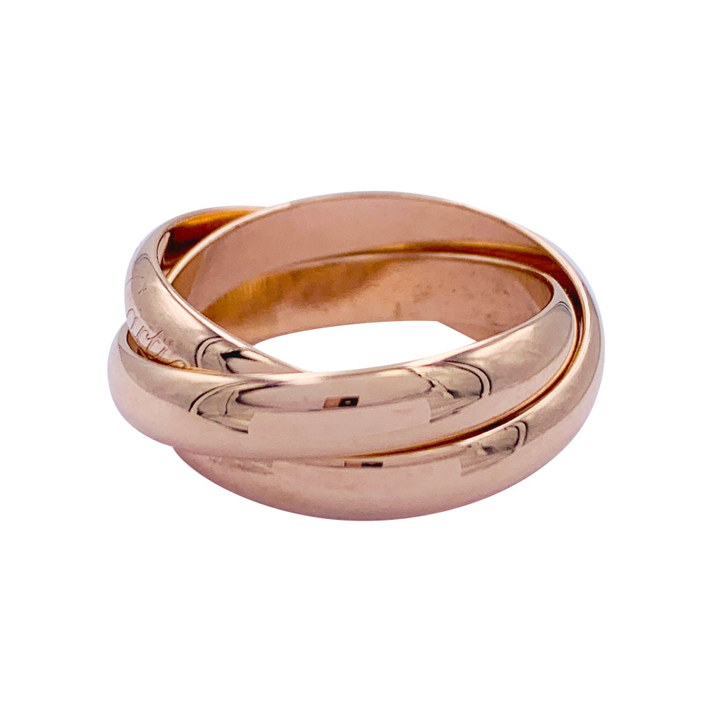 Bague Cartier, "Trinity", or rose.