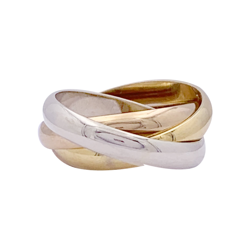 Bague Cartier, "Trinity", trois ors.