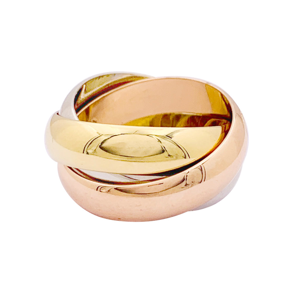 Cartier ring, "Trinity", three golds.