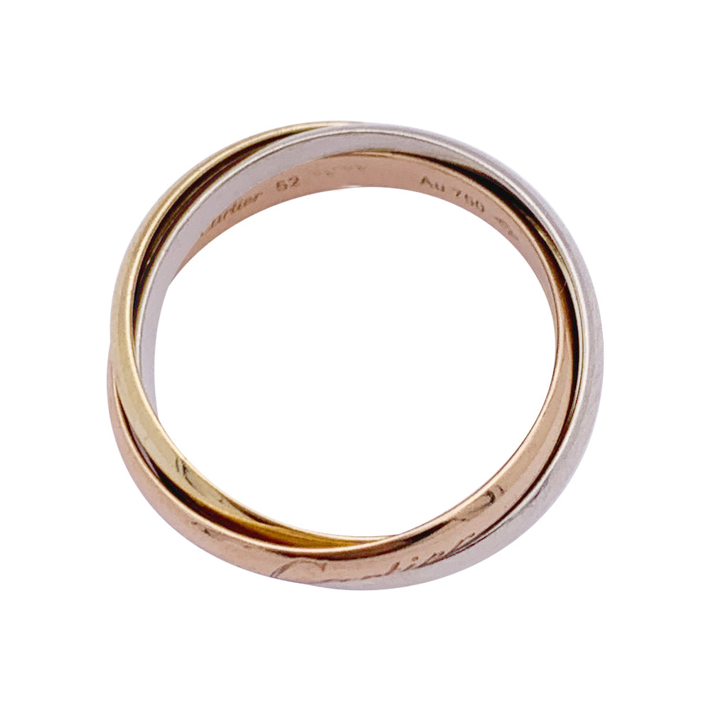 Cartier ring, "Trinity", three golds.