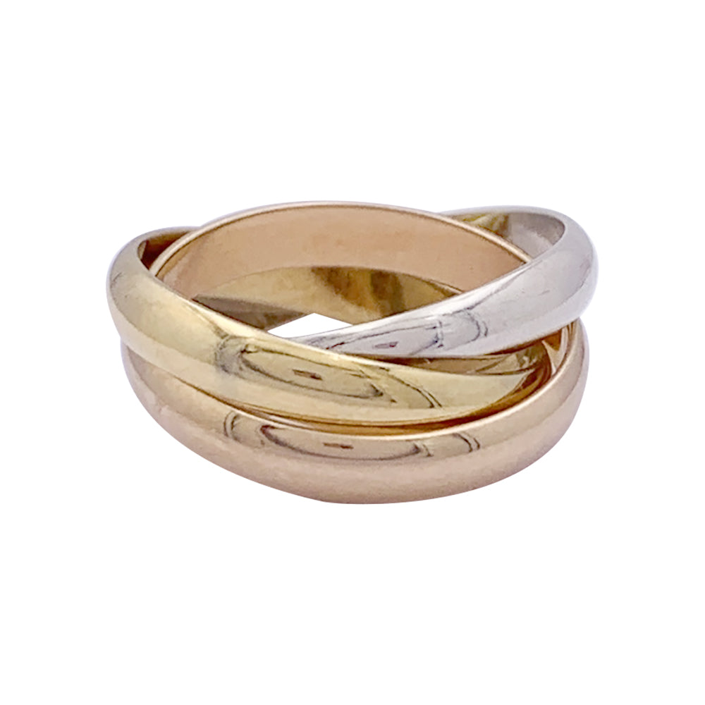 Bague Cartier, "Trinity", trois ors.