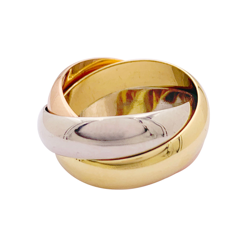 Cartier ring, "Trinity", three golds.