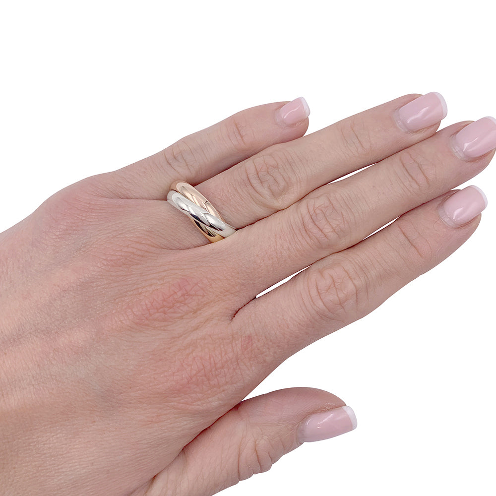 Bague Cartier, "Trinity", trois ors.